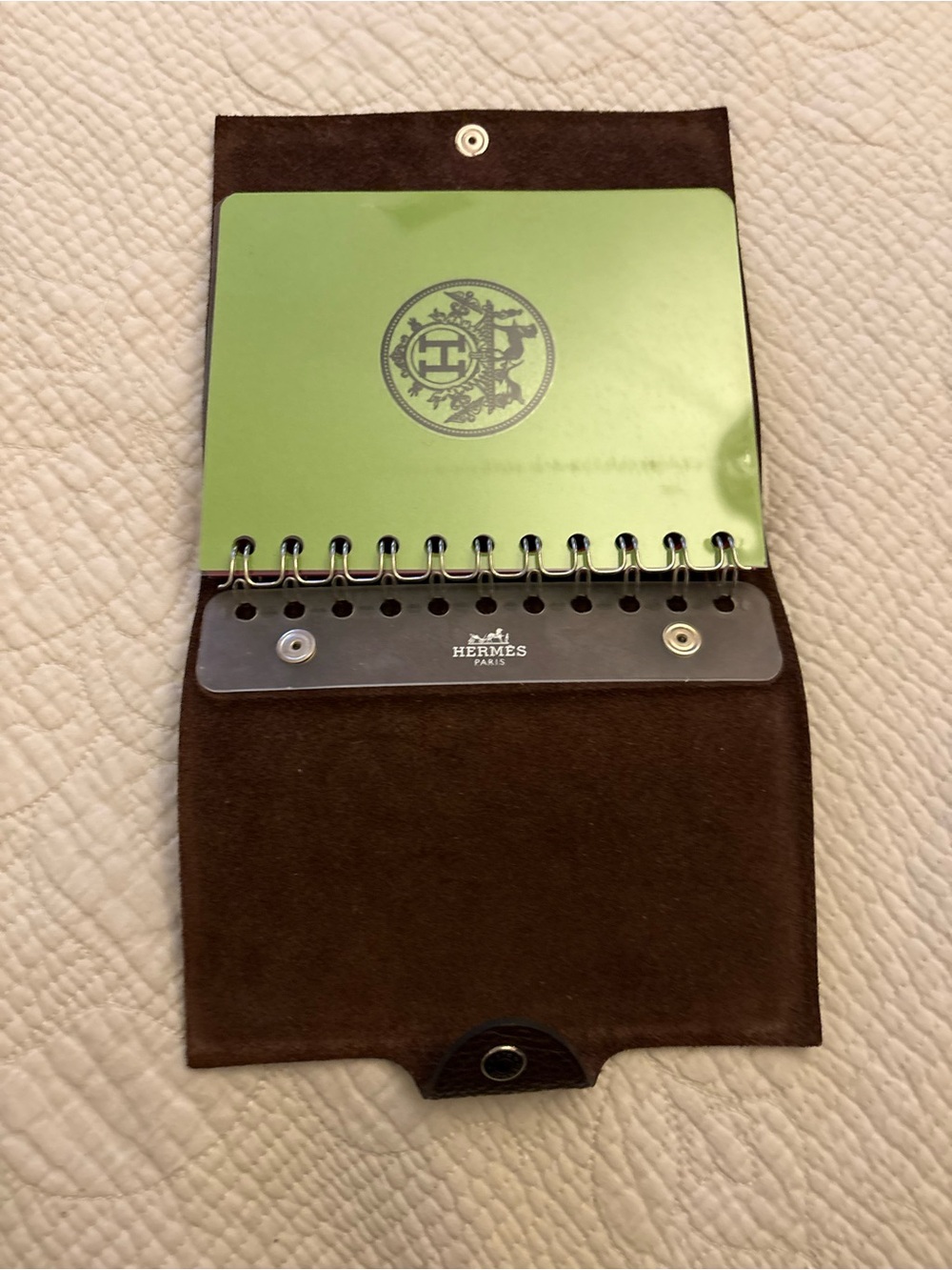 Hermes Ulysse Notebook Cover PM — Brown Togo Leather, Palladium Hardware - Picture 8 of 10